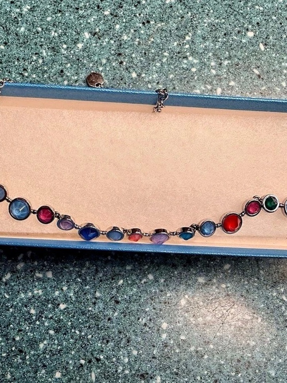 Touchstone Crystal by Swarovski roundabout necklace